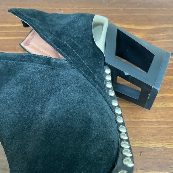 JEFFERY CAMPBELL BLACK SUEDE ANKLE BOOTS - Picture 8 of 8